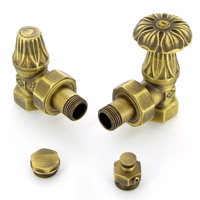 Комплект подключения Carlo Poletti Artistic для радиатора НВ 1/2 угловой KV673/67410MA