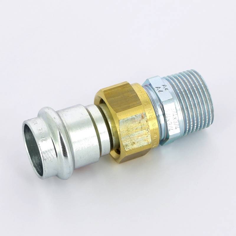 Муфта пресс-НР разъемная Viega Prestabo 22x3/4 оцинкованная сталь 559250