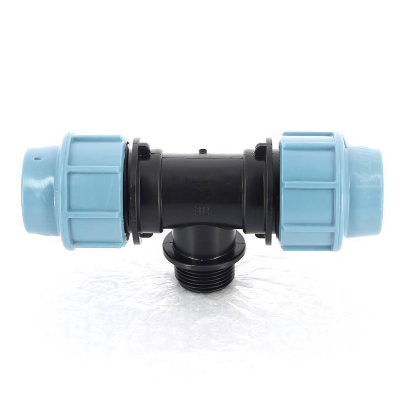 Тройник компрессионный Unidelta ПНД 32x1 наружная резьба 1010032004