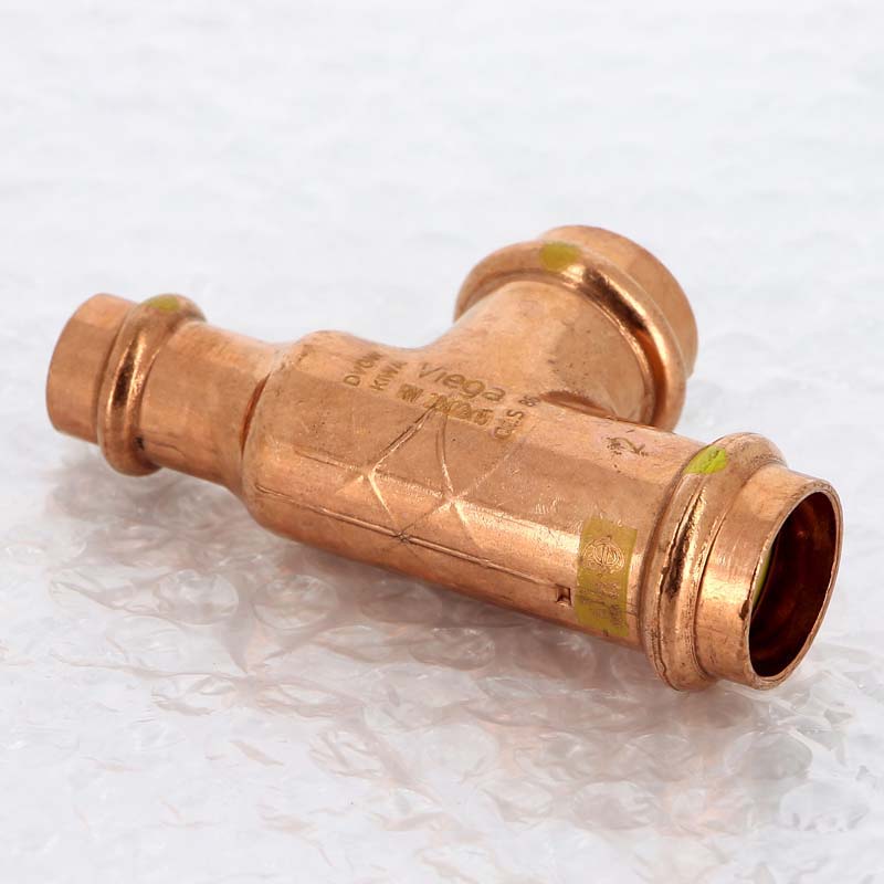 Тройник пресс медный Viega Profipress G 22x22x15 мм 346041