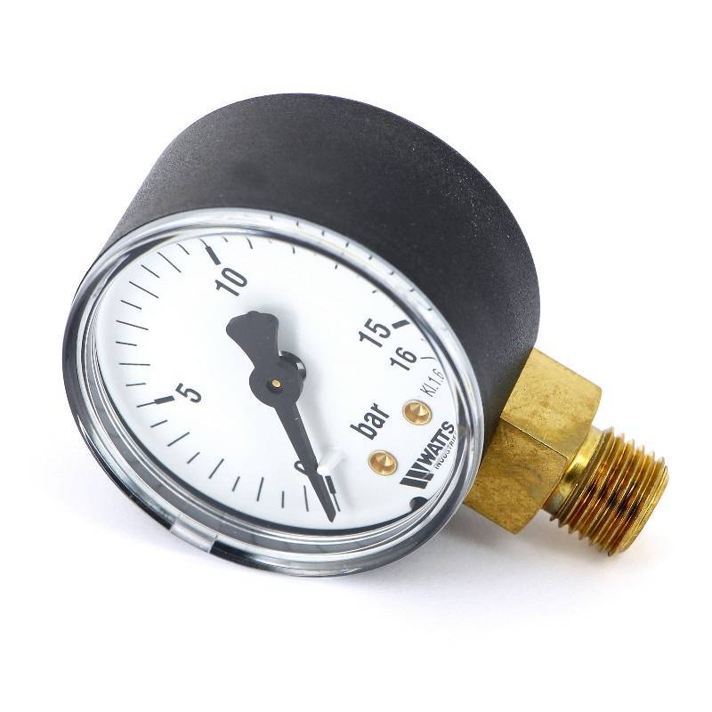 Манометр радиальный Watts F+R200 50 мм 1/4 16 бар 10007384