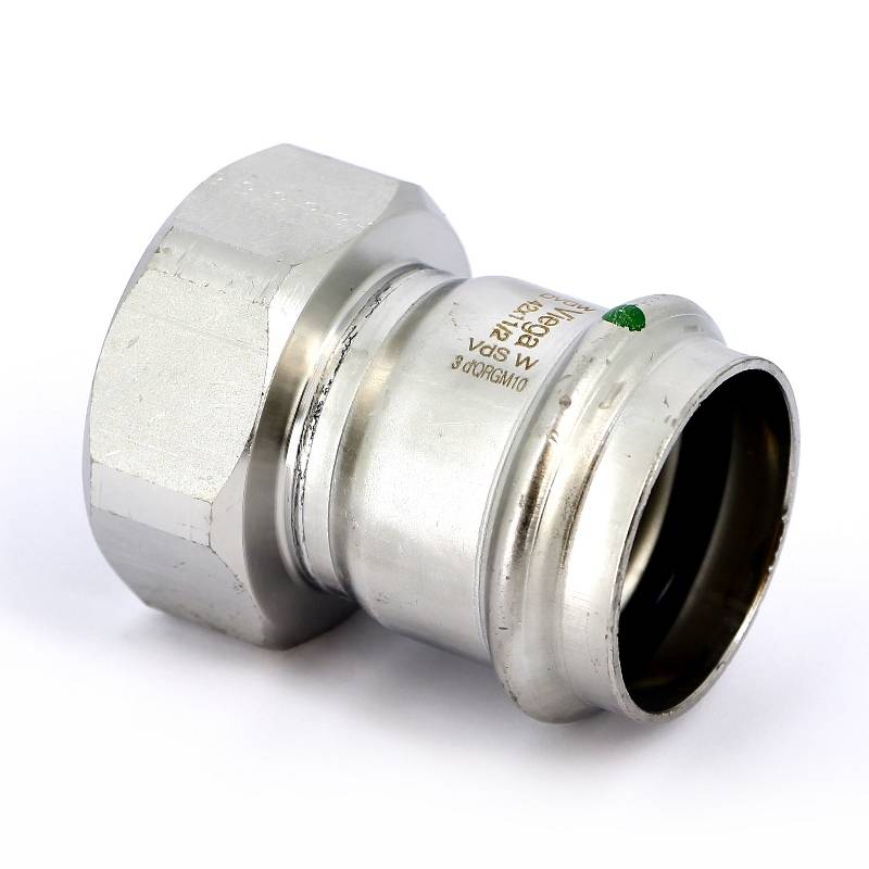 Муфта переходная пресс-В Viega Sanpress Inox нержавеющая сталь 42x1 1/2 436674