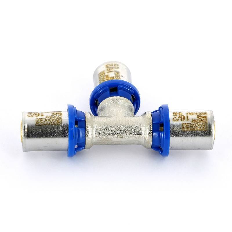 Тройник пресс Emmeti 16x16x16 мм 28101362