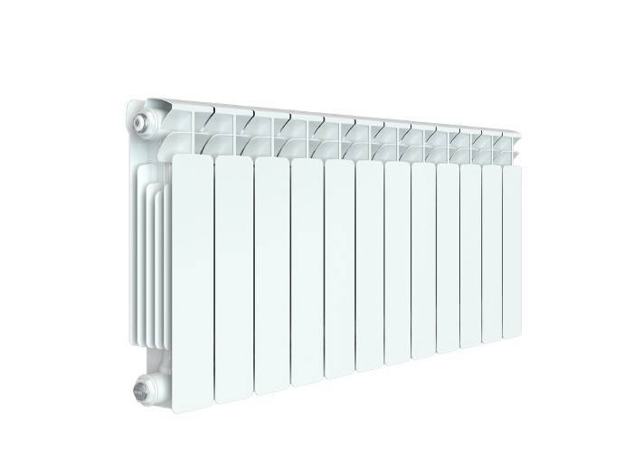 Радиатор биметаллический RIFAR Base 350 12 секций боковое подключение белый Base 350 12