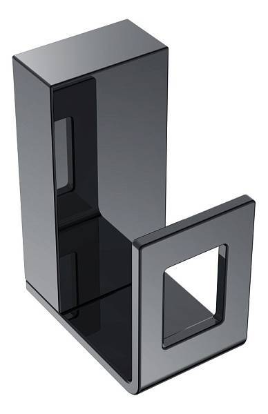Крючок для ванной подвесной Boheme Q антрацит глянцевый 10946-SGM