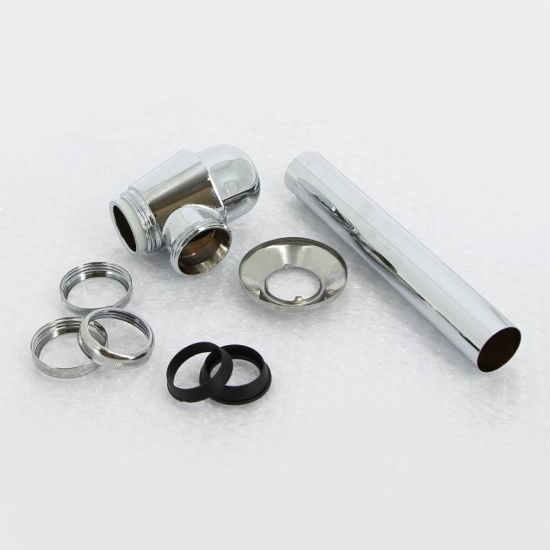 Сифон бутылочный для биде Viega 1 1/4 x 32 мм для смесителя с донным клапаном латунь хром 114619