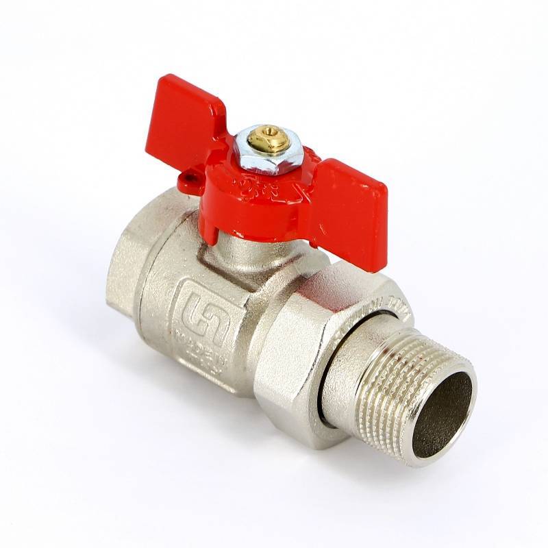 Кран шаровой Uni-Fitt 3/4 НВ полнопроходной бабочка с разъемным соединением 113T3000