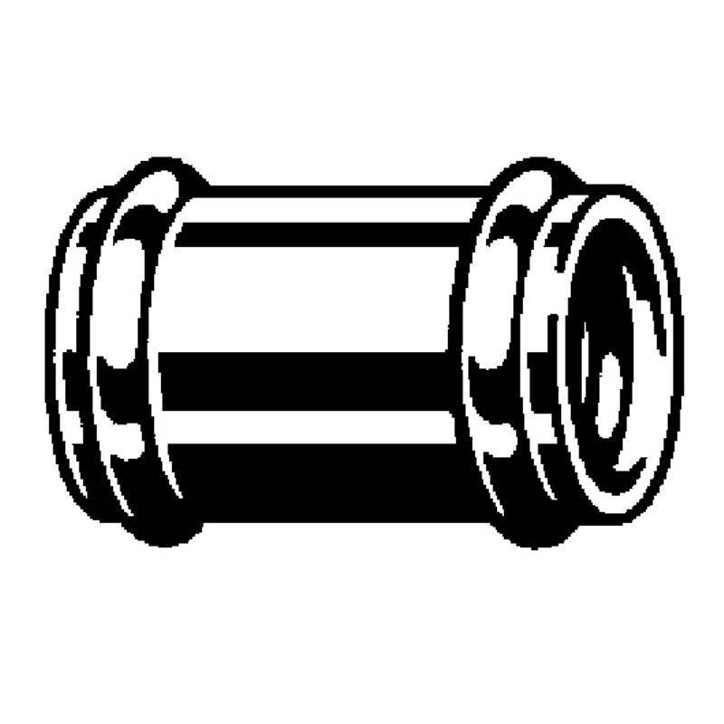 Муфта двухраструбная Viega 5695 хромированная 102371