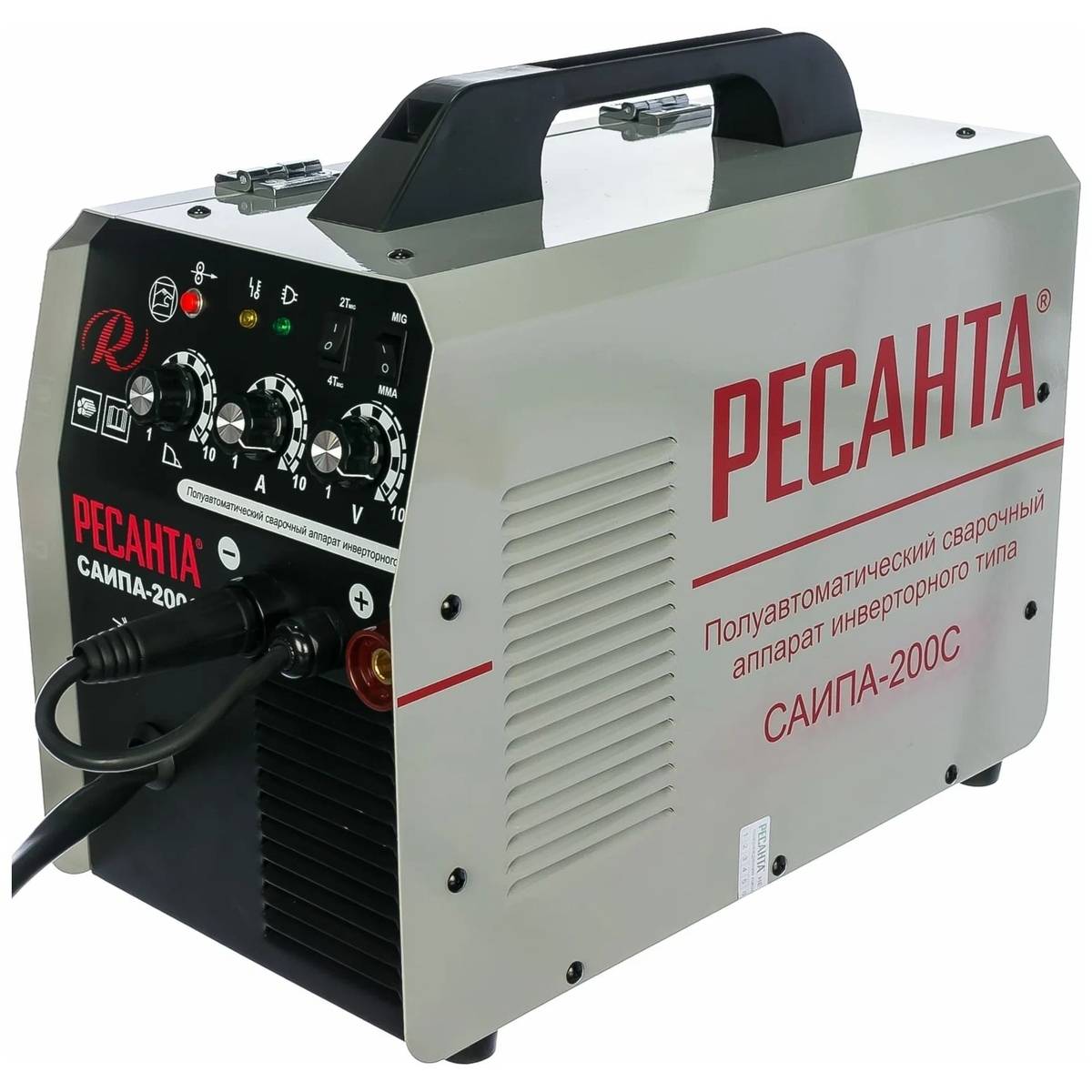 Сварочный инверторный полуавтомат Ресанта САИПА-200C (MIG/MAG) 65/56