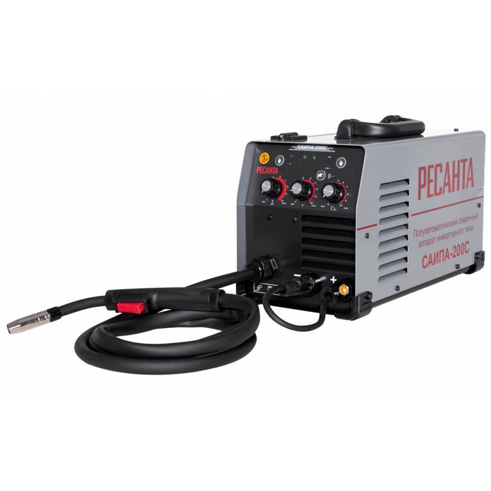 Сварочный инверторный полуавтомат Ресанта САИПА-200C (MIG/MAG) 65/56