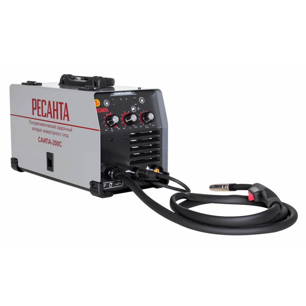 Сварочный инверторный полуавтомат Ресанта САИПА-200C (MIG/MAG) 65/56