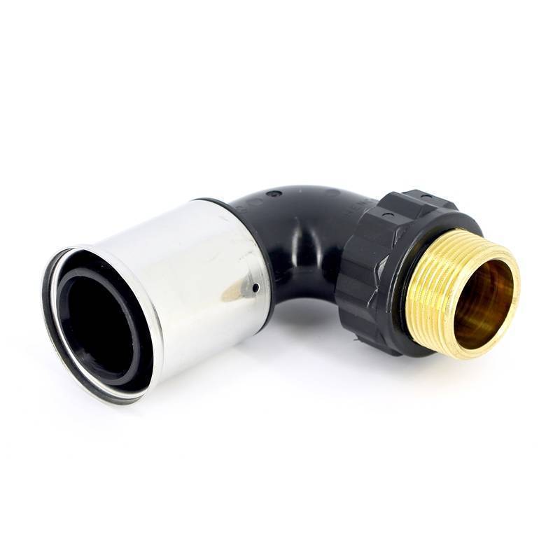 Угольник 90° пресс с наружной резьбой HENCO PVDF 50x1 1/4 5PK-5007