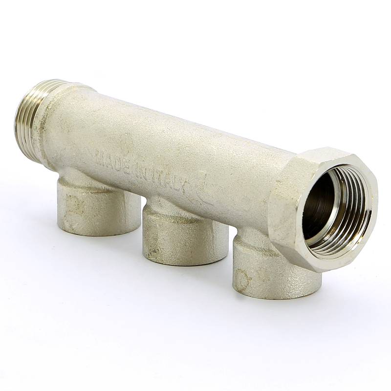 Коллектор никелированный Itap 3/4 НВ 3 выхода 1/2 В 38 мм 450 3/4-3