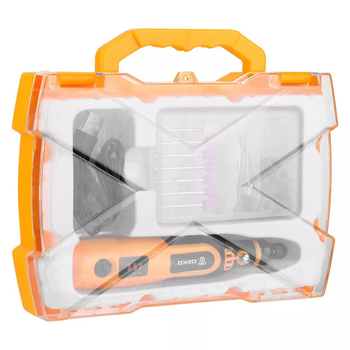 Гравер аккумуляторный DEKO DKRT3.6-Li SET 3.6 В кейс 063-4115