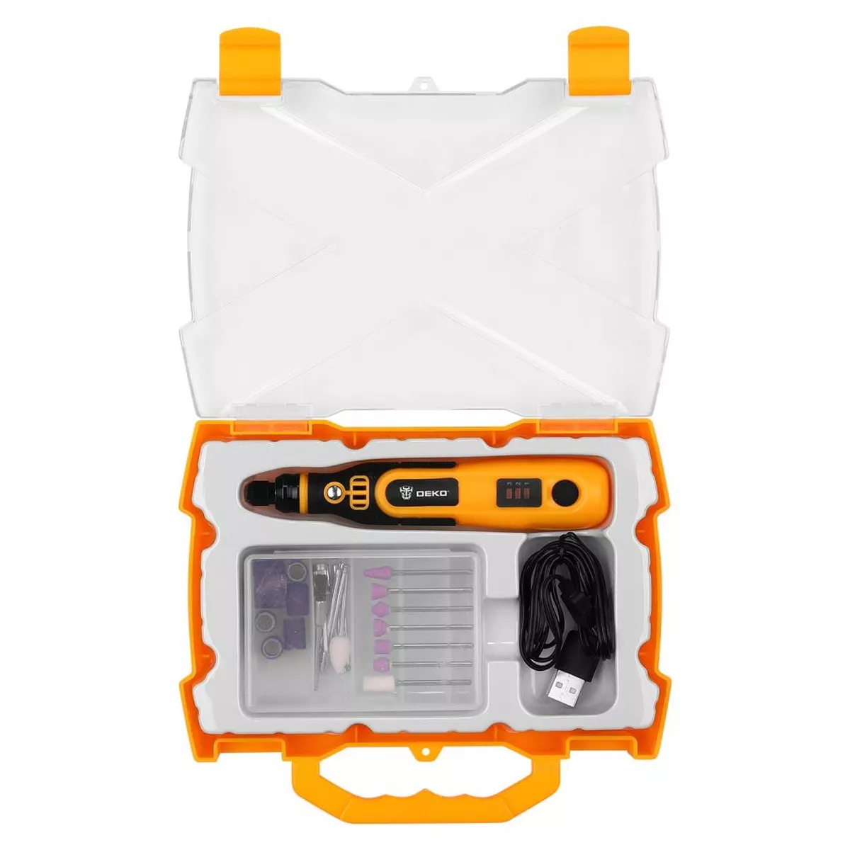 Гравер аккумуляторный DEKO DKRT3.6-Li SET 3.6 В кейс 063-4115