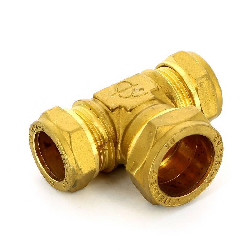 Тройник обжимной Tiemme 28х22х22 мм 1000174