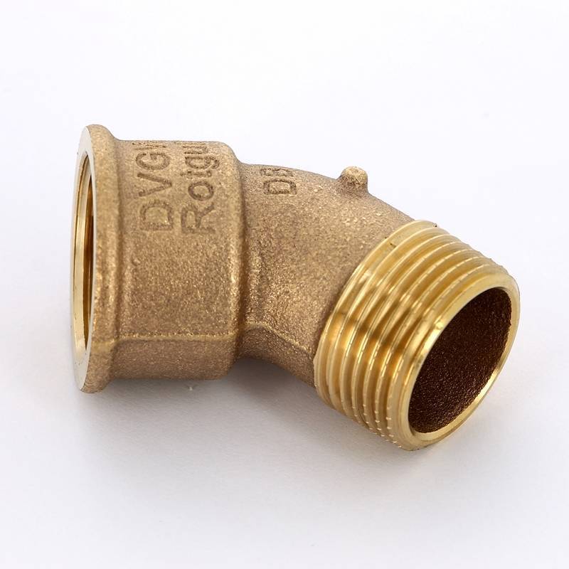 Угольник НВ Viega Sanpress 45° 1 бронза 264161