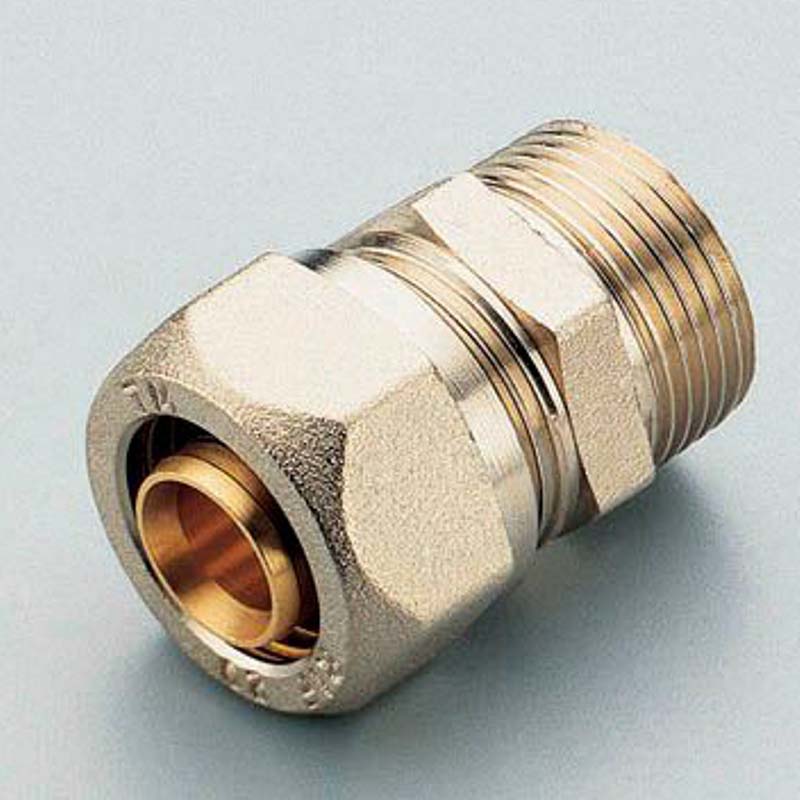 Муфта обжимная Tiemme никелированная с O-ring 20х1/2 НР 1600072