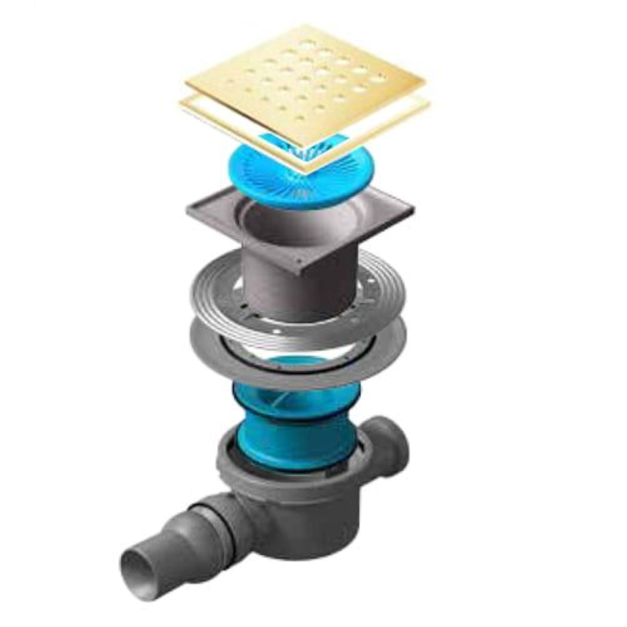 Трап точечный Pestan Confluo Standard 150х150 мм Drops 2 Mask Gold 1519567