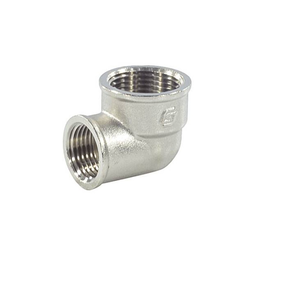 Угольник латунный переходной SantechSystems 1x1/2 ВР-ВР никелированный STS-01.2515