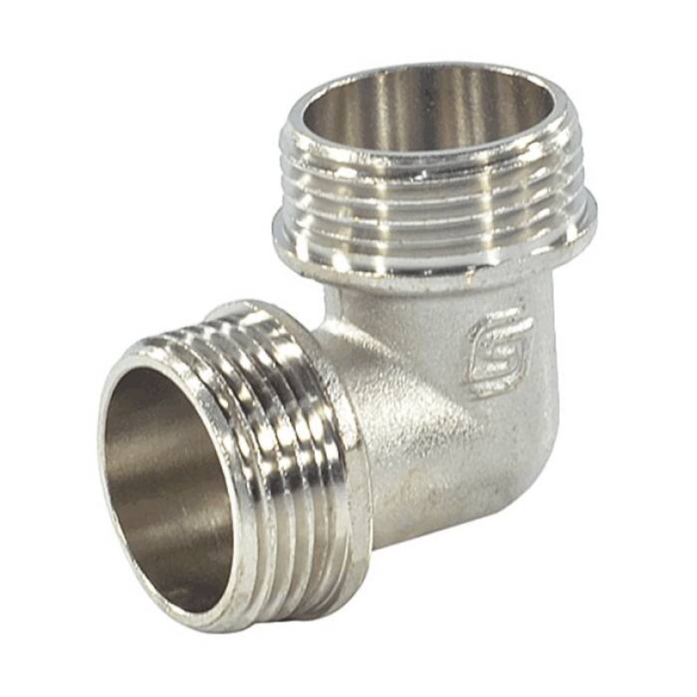 Угольник латунный SantechSystems реборд Ду20 ВР/ВР никелированный 1726200