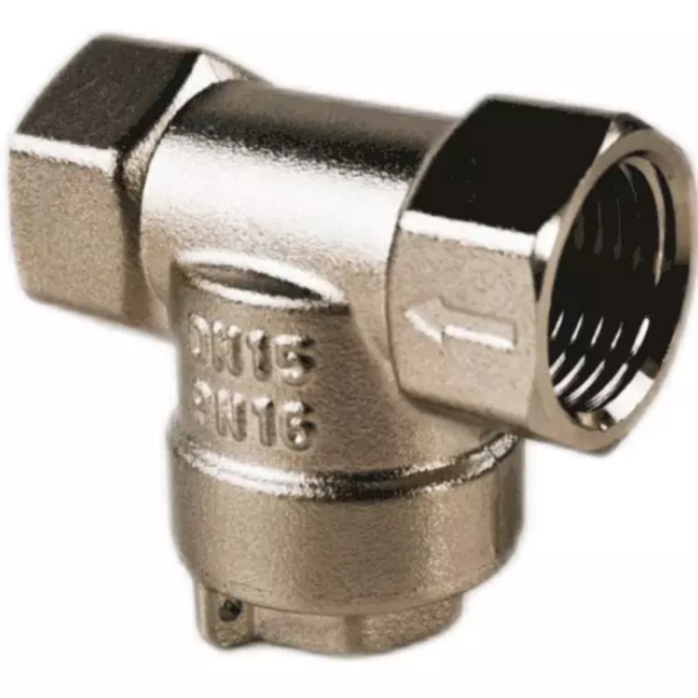 Фильтр латунный T-образный SantechSystems Ду20 Ру16 никелированный НС-1726248