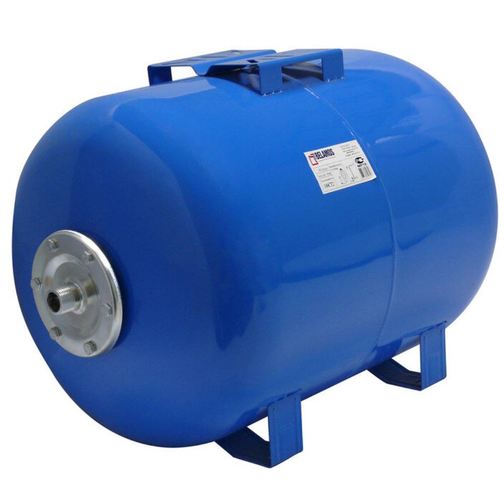 Гидроаккумулятор BELAMOS 100CT2 100 л горизонтальный синий 100CT2