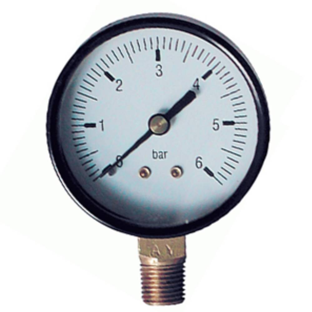 Манометр радиальный TIM 6 бар 50 мм 1/4 Y-50-6bar