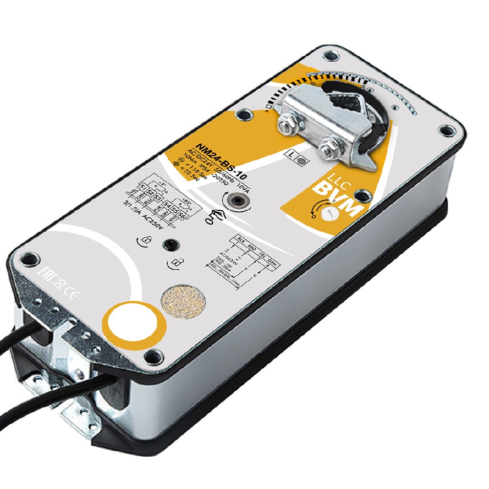 Электропривод воздушной заслонки BVM NM24-BS-10