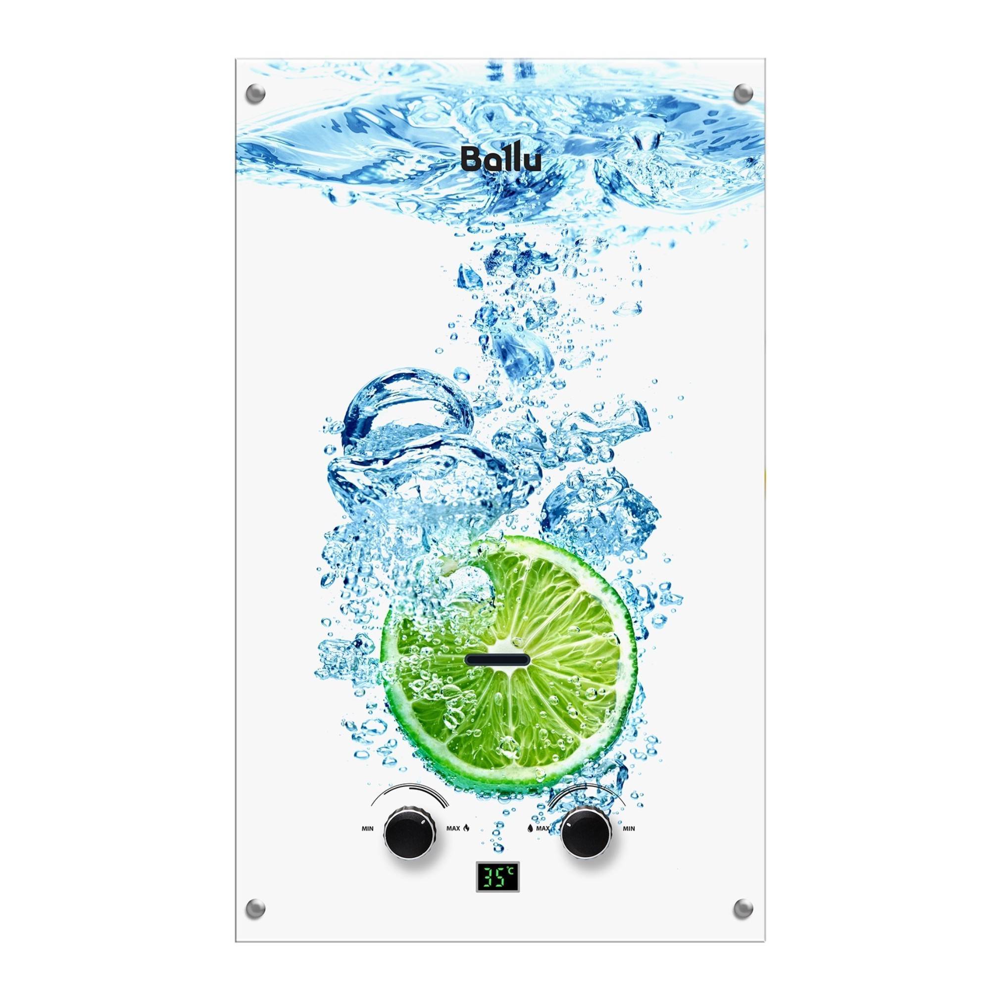 Газовая колонка Ballu GWH 10 Fiery Glass Lime 10 л/мин 1584733