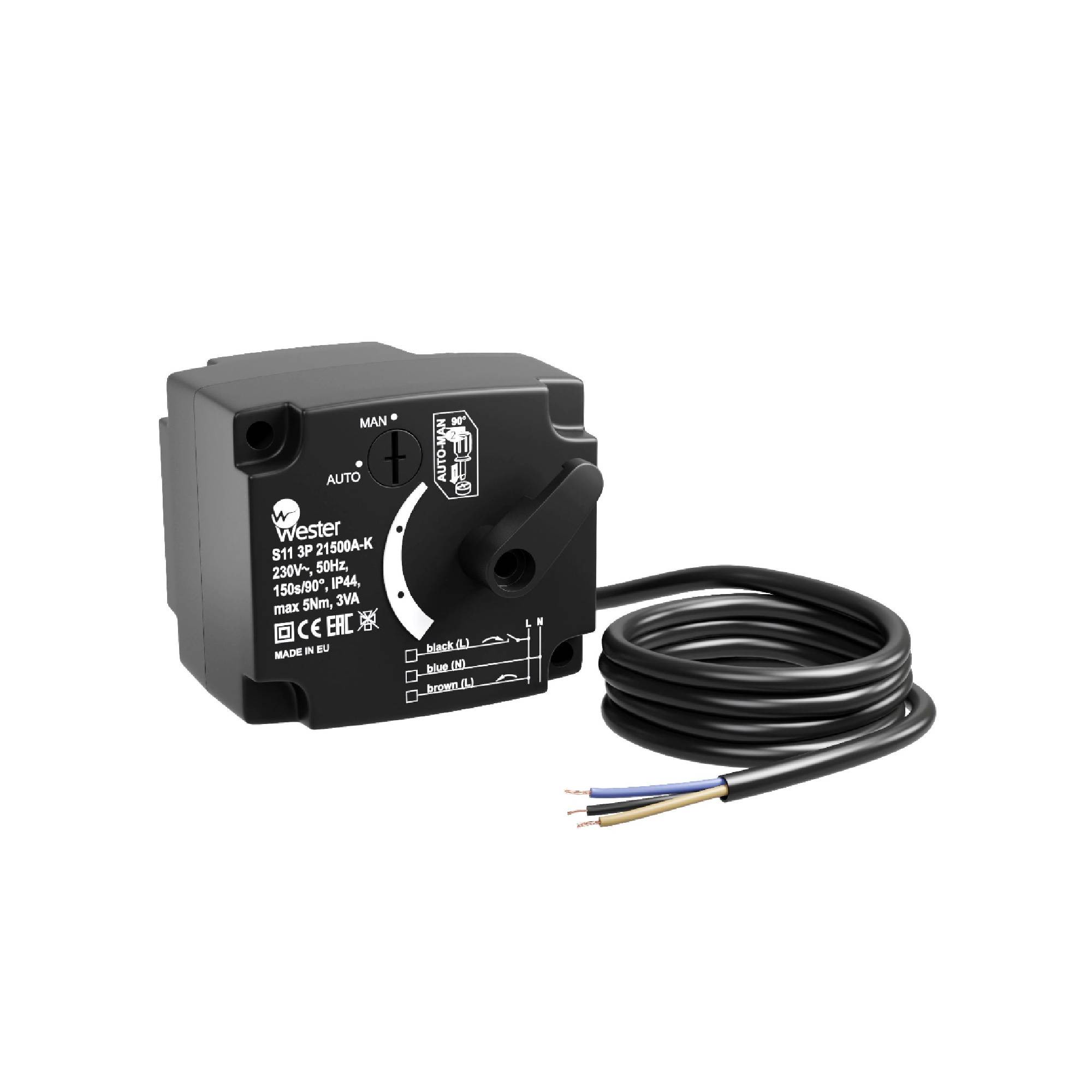 Сервопривод поворотный Womix S11 3P 230 В 5 Нм 21500A-K