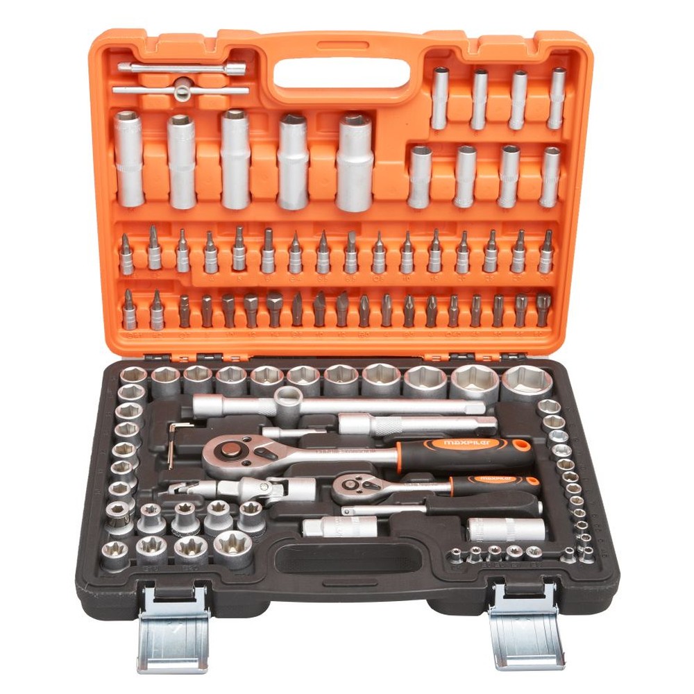 Набор инструментов P.I.T. MaxPiler MXT-108-SET 108 предметов 1/2 и 1/4 CrV MXT-108-SET