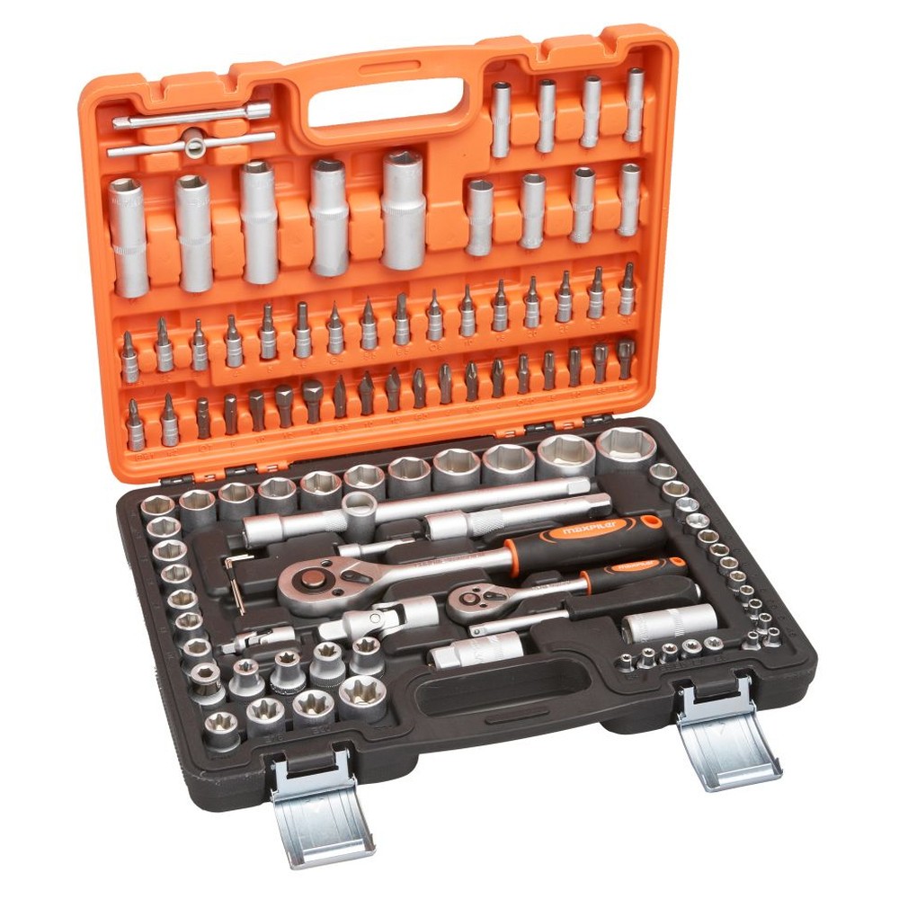Набор инструментов P.I.T. MaxPiler MXT-108-SET 108 предметов 1/2 и 1/4 CrV MXT-108-SET