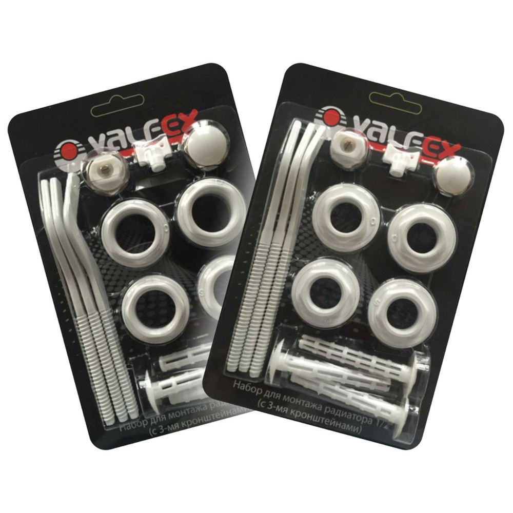 Комплект подключения радиатора Valfex 1x3/4 дюйма с 3 кронштейнами VF.594.S3.34