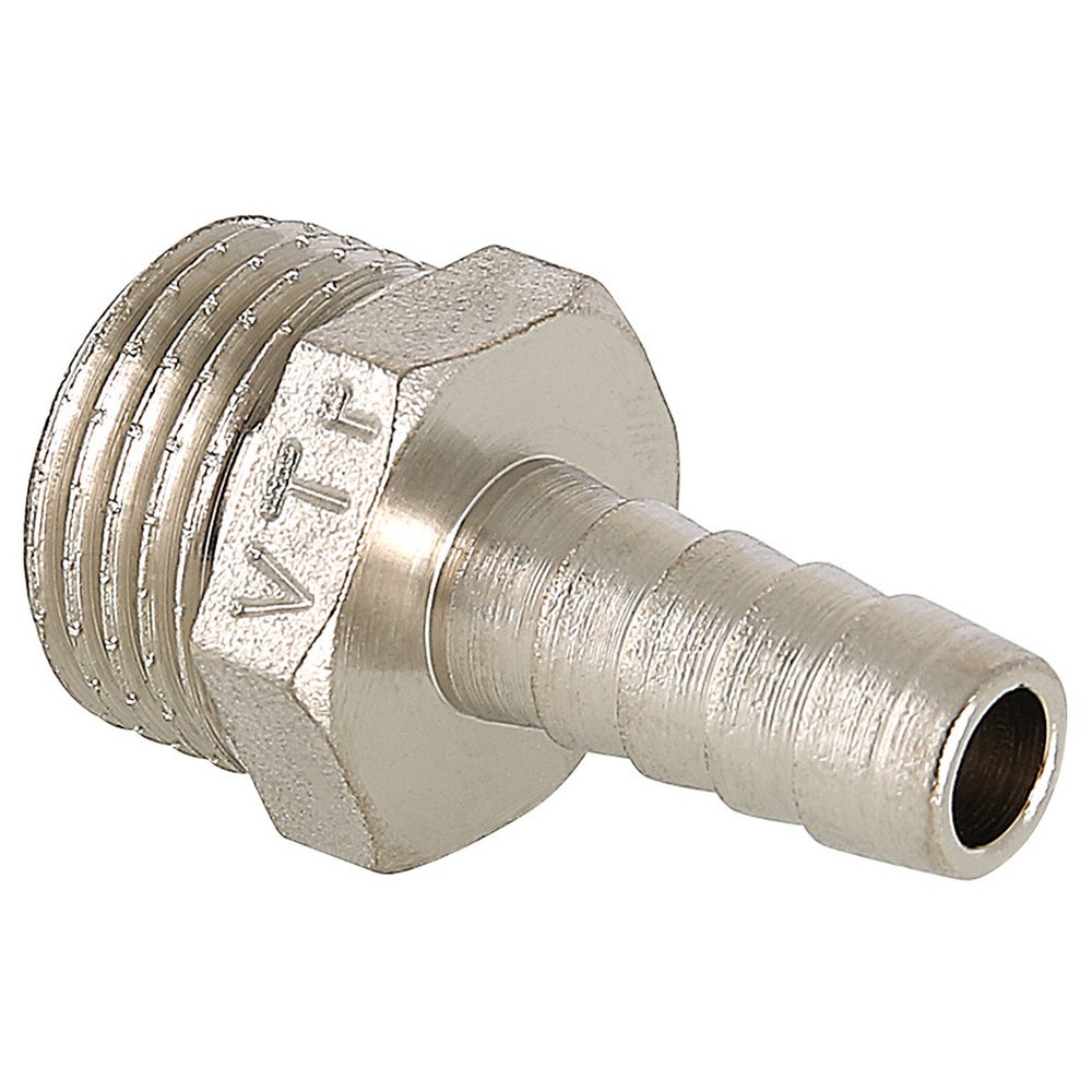 Штуцер для шланга VALTEC 1/2 x 18 мм никелированный VTr.650.N.0418