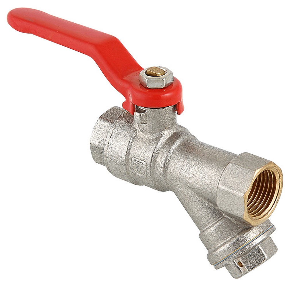 Кран шаровой Valtec VT.292.N с фильтром 3/4 ВВ рычаг VT.292.N.05