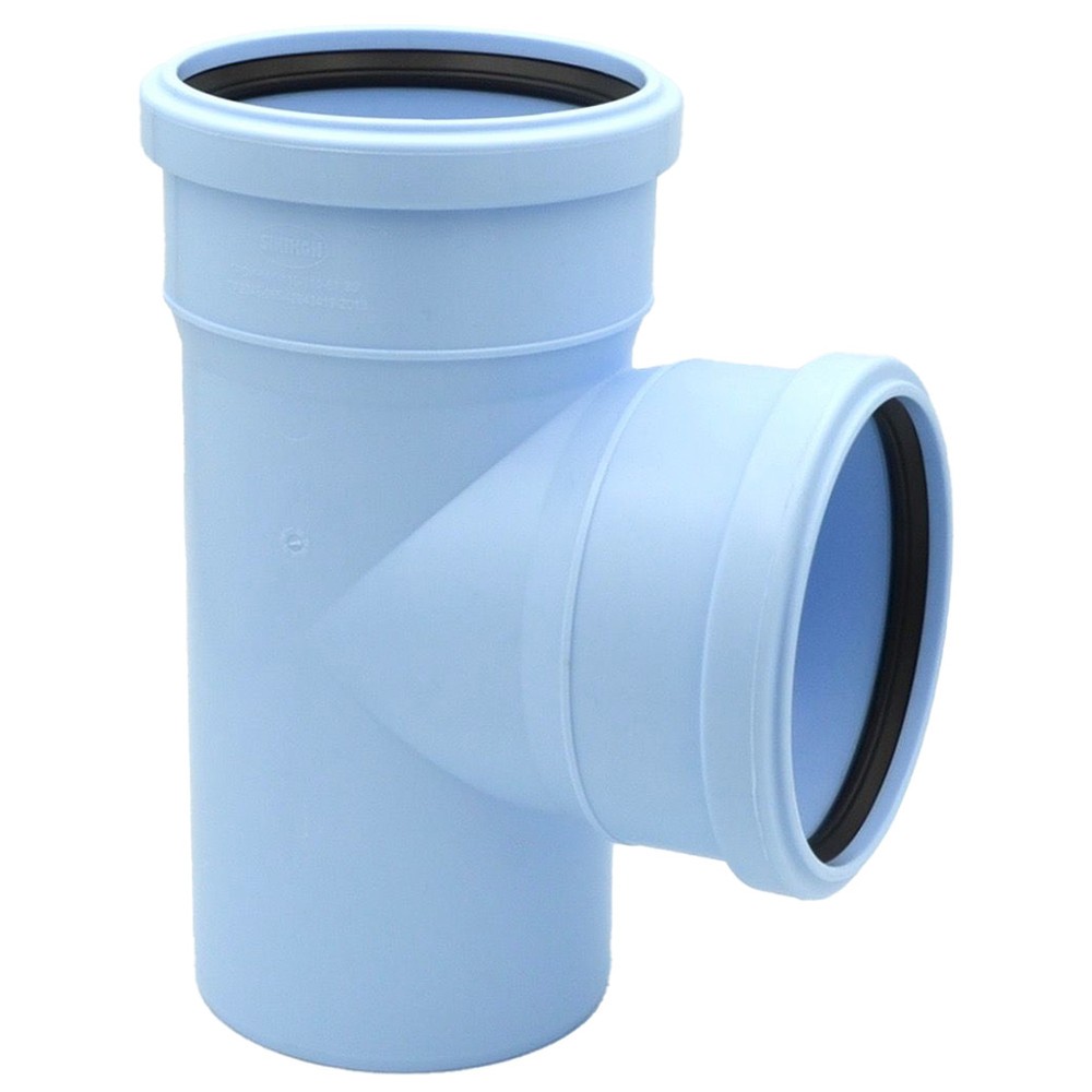 Тройник водосточный Синикон Rain Flow 110x110/87° голубой 522487.R