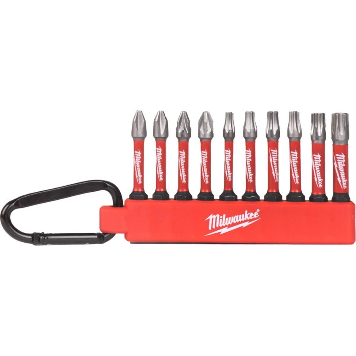 Набор бит Milwaukee Shockwave Impact Duty в держателе 10 шт 4932430907