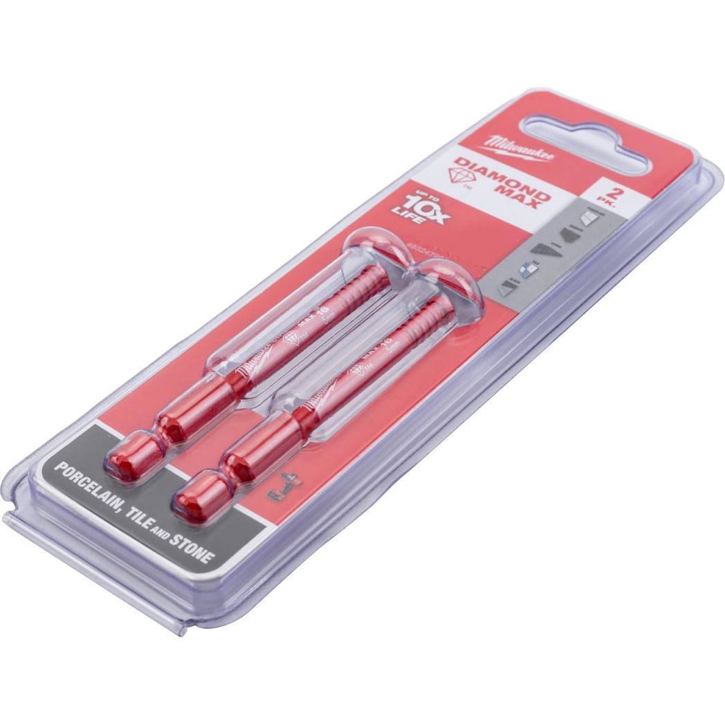 Сверло алмазное Milwaukee DIAMOND PLUS 5 мм 1/4 HEX 2 шт. 4932471733