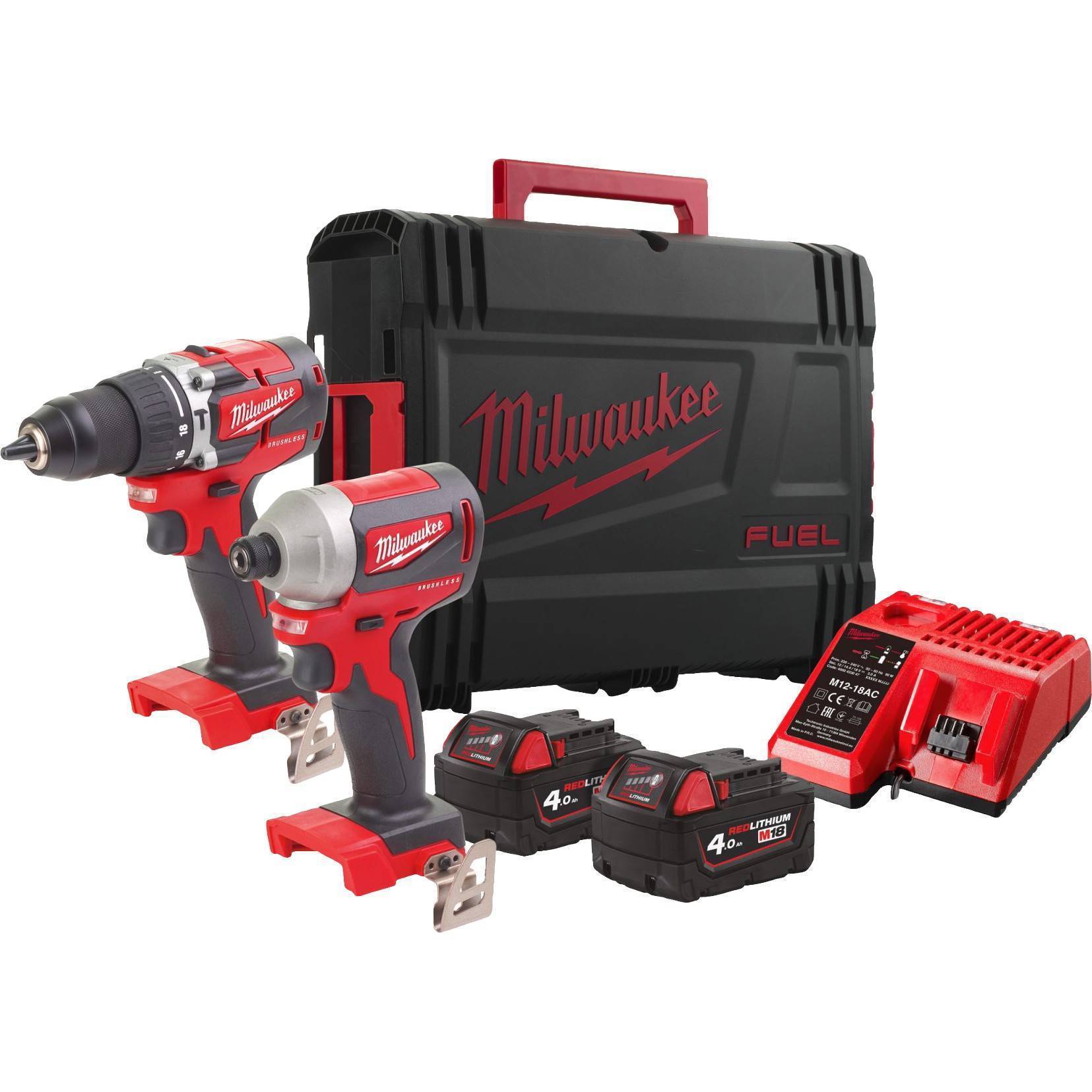Набор аккумуляторного инструмента Milwaukee M18 CBLPP2A-402C