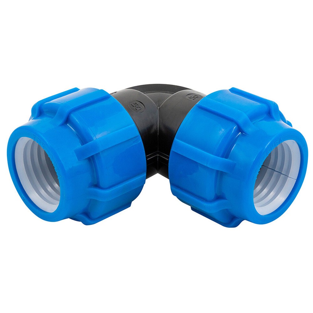 Отвод ПНД компрессионный Политэк 75 мм 90° 1677389