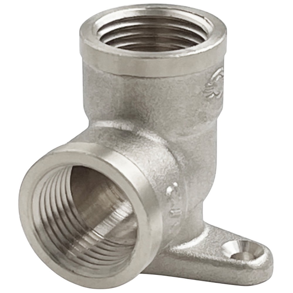 Угольник латунный Valfex VF.751.N 1/2 внутренняя резьба с креплением VF.751.N.012