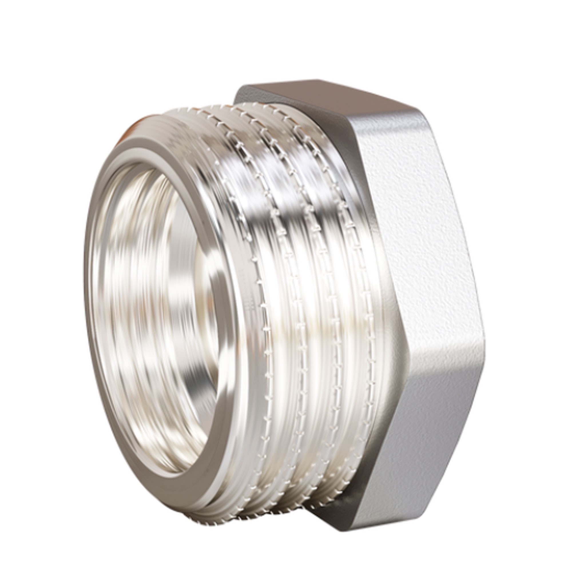 Футорка латунная LD Pride 1 1/2x1 1/4 НВ никелированная 1767482