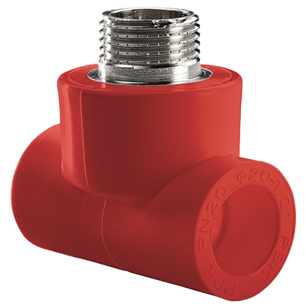 Тройник комбинированный AntiFire ПП 32х1/2х32 НР Red 051069