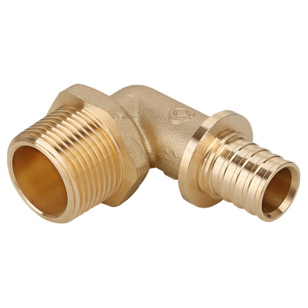 Угольник-переходник Gappo латунный 16-R 1/2 наружная резьба G1312.1604