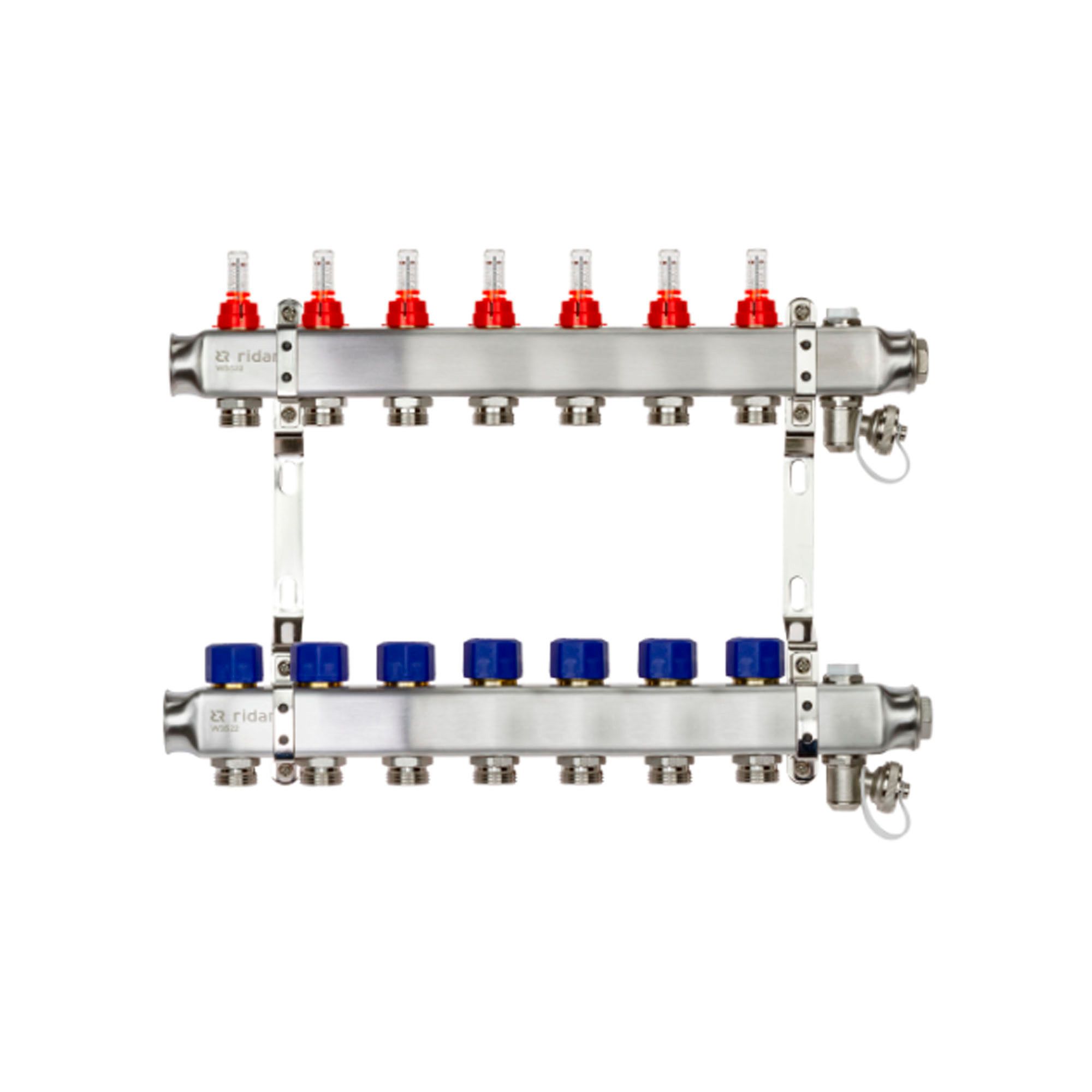 Комплект коллекторов Ридан SSM-7RF set с расходомерами 7 контуров 088U0957R
