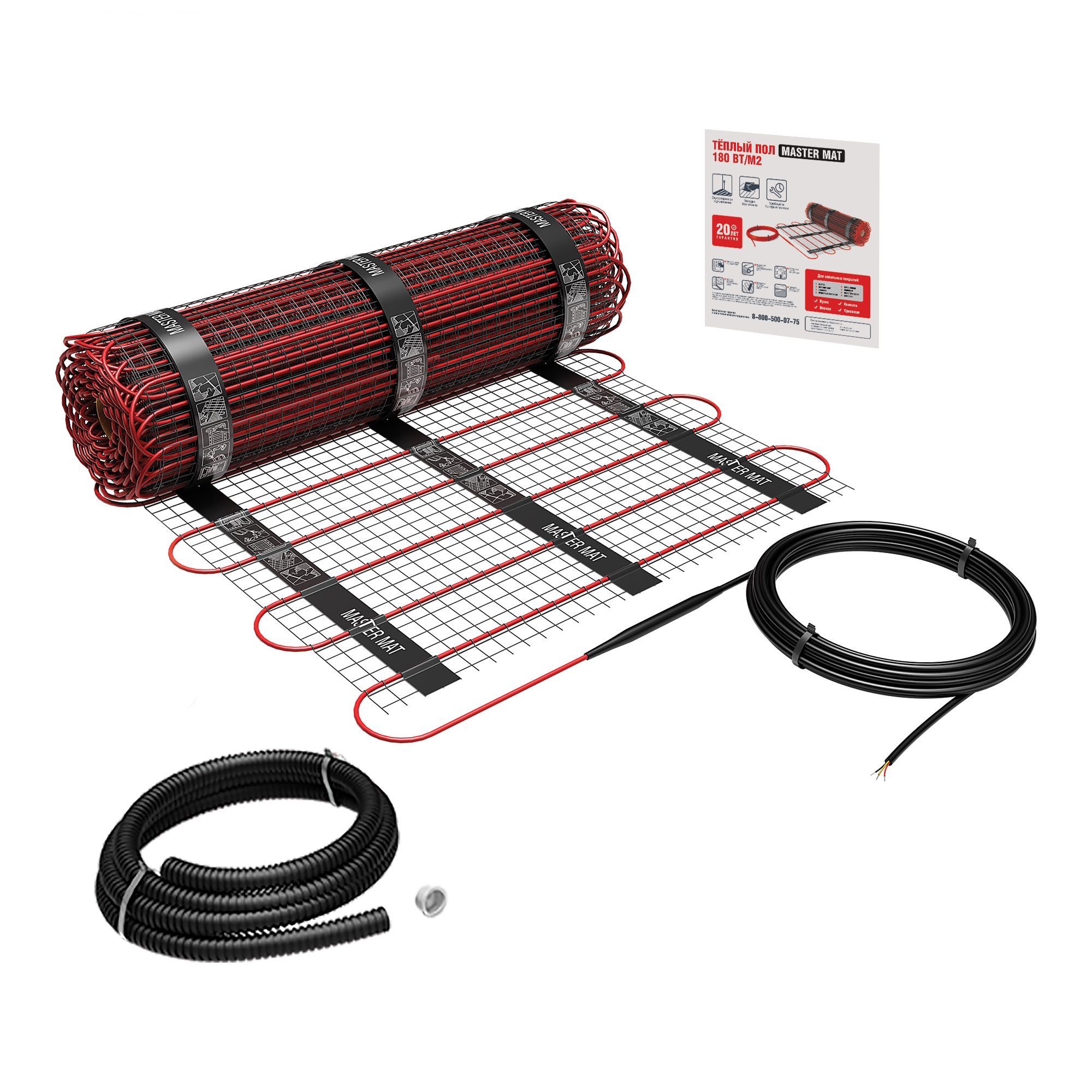 Нагревательный мат AC ELECTRIC AC MM 2-180-2,5 2.5 м² (комплект теплого пола) AC MM 2-180-2,5