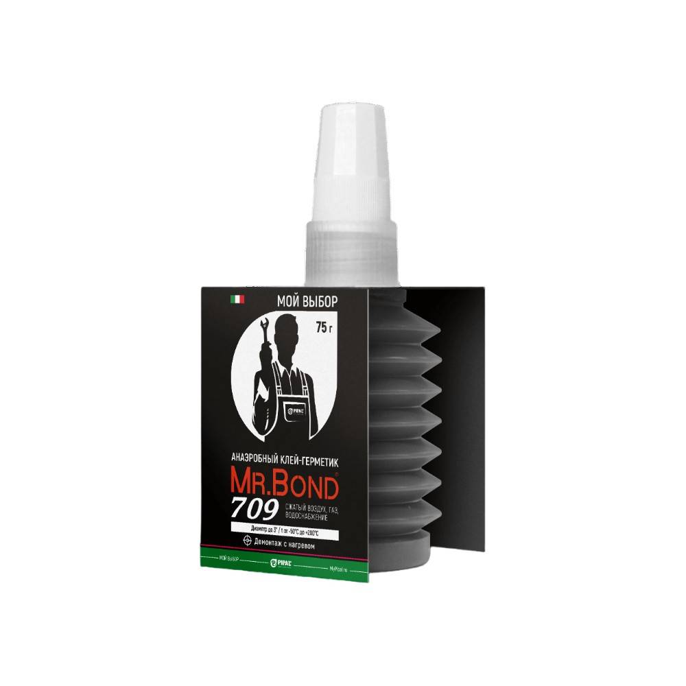 Клей-герметик анаэробный Mr.Bond 709 демонтаж с нагревом 75 г 1348108