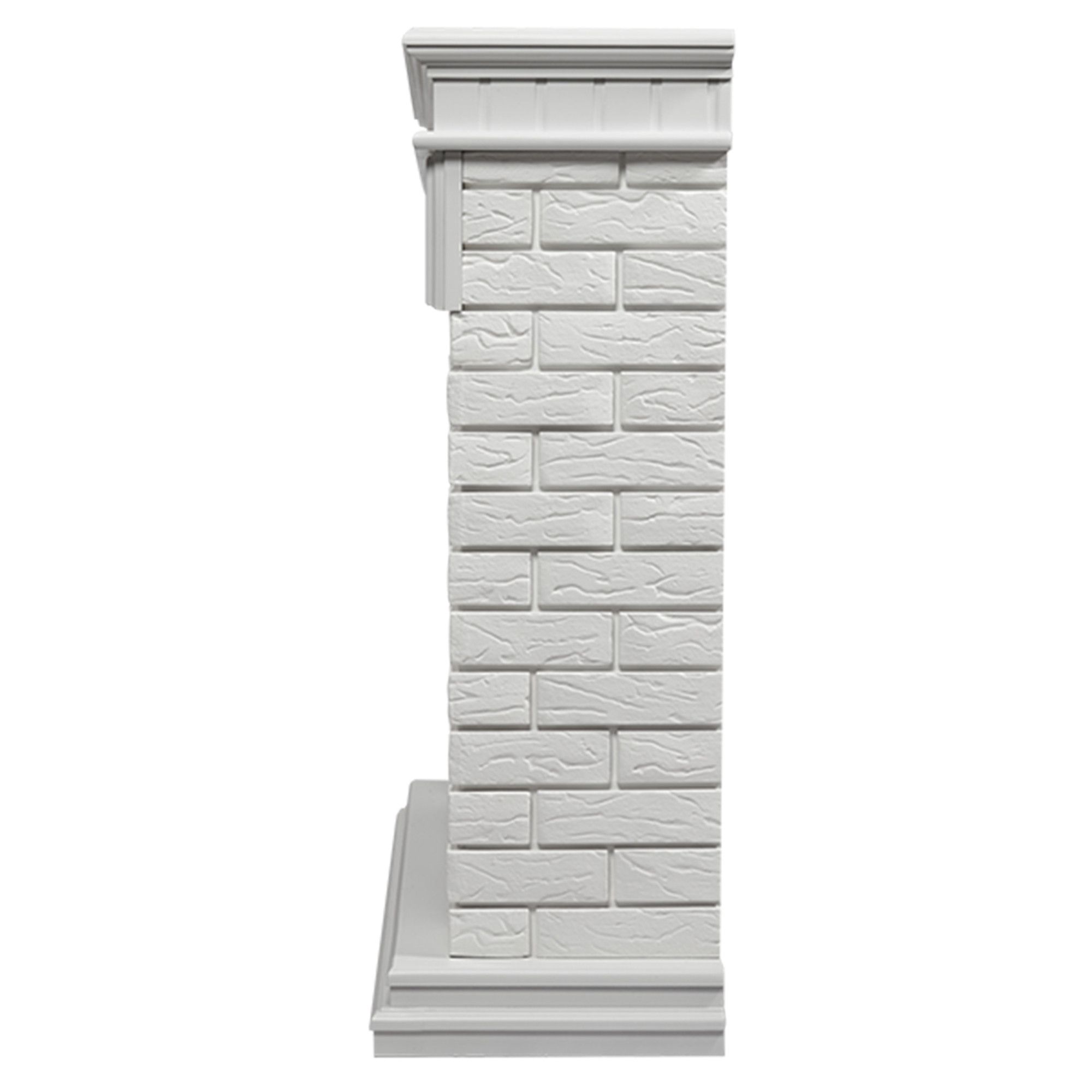 Каминокомплект: Очаг Electrolux 2720RLS N, портал Bricks 25 белая эмаль