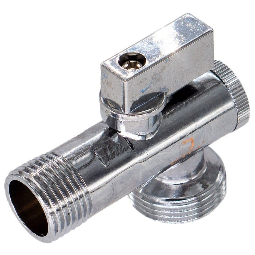 Кран шаровой угловой СТМ 1/2x3/4 с фильтром и отражателем CAFR1234